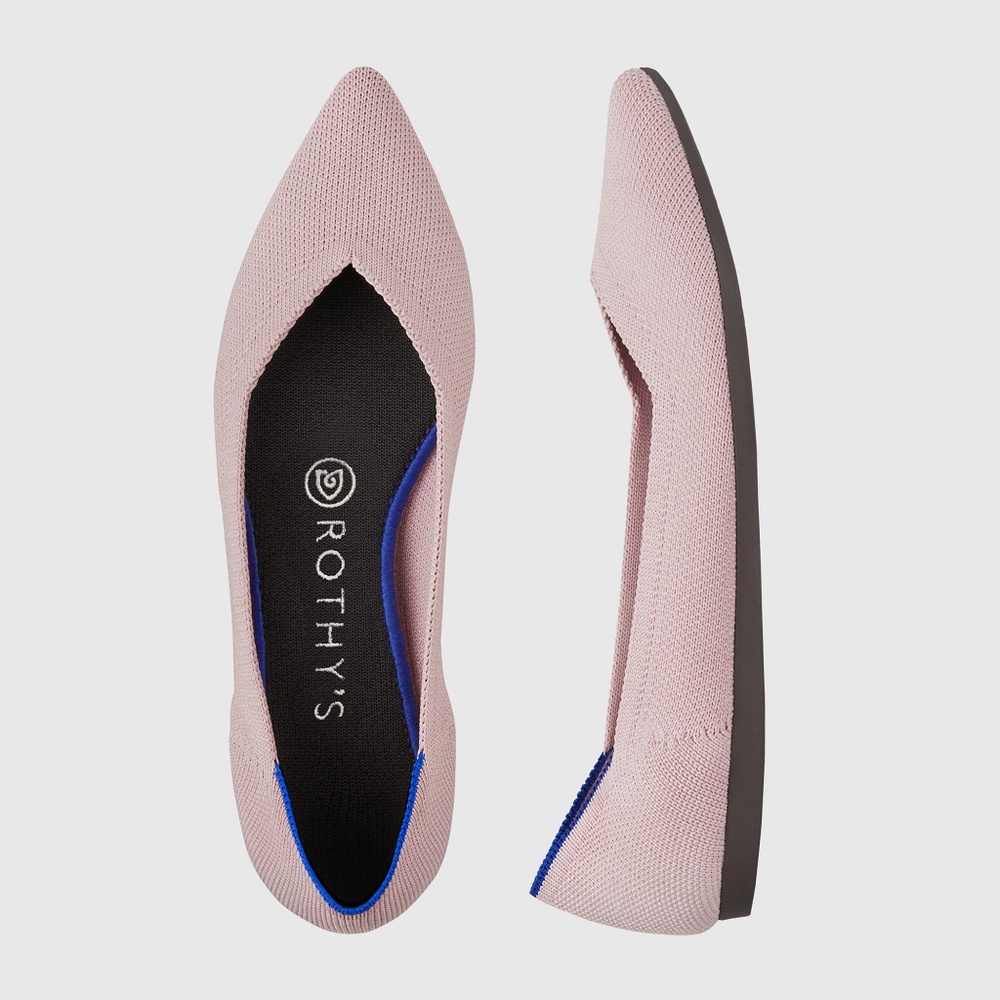 Rothy's Petal Pink Points, size 9 brand new in box